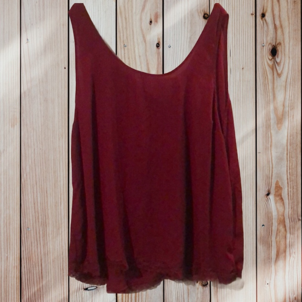 Torrid Burgundy Tank